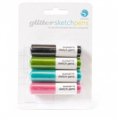 Silhouette Sketch Pens Glitter - 4 pennen glitter